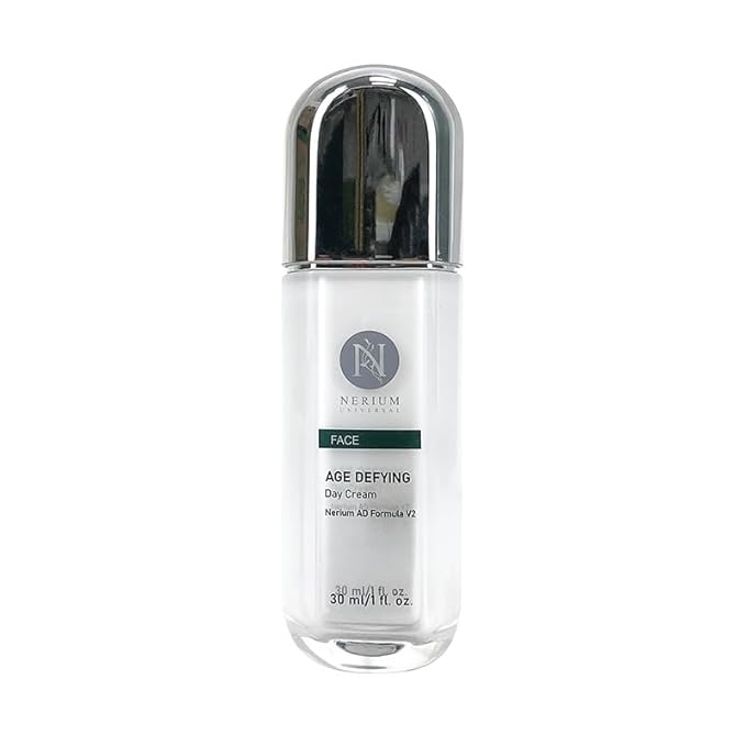 Nerium Day Cream – Hydrating Peptide & Jojoba Oil Face Moisturizer with Elastin, Rice Bran & Olive Oil – Firming, Brightening & Nourishing Daily Skincare, 1 fl oz