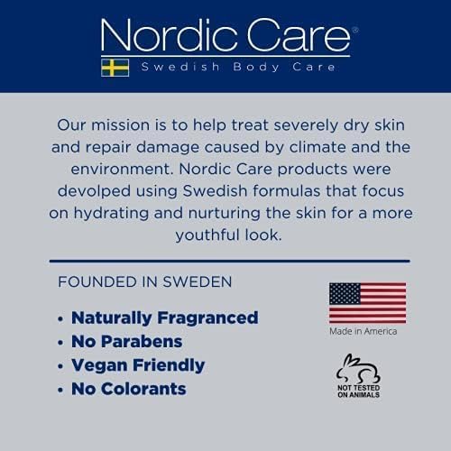 Nordic Care Foot Care Cream - Intensive Repair Foot Cream With Urea & Eucalyptus Oil for Cracked Heels, Foot Care Cream Provides Deep Hydration & Prevent Further Cracking | (6 Ounce, Pack of 1)