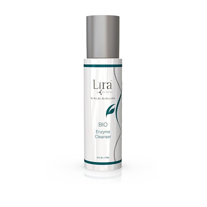 Lira Clinical BIO Enzyme Cleanser for Oily Skin Control - Papaya Enzyme Gel Face Wash - Hydrophilic Exfoliating Facial Cleanser - Deep Cleansing Skincare with Resurfacing and Hydrating Care - 6 Oz