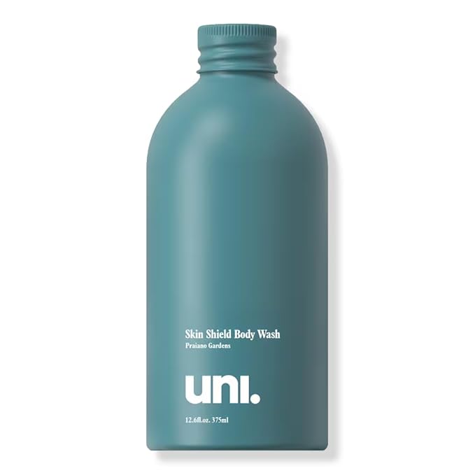 Uni Skin Shield Body Wash Refill - Hydrating Shower Gel & Moisturizing Skin Cleanser - Enriched with Organic Aloe Vera, Kakadu Plum & Australian Caviar Lime - Ocean-Safe Body Care (375 ml)