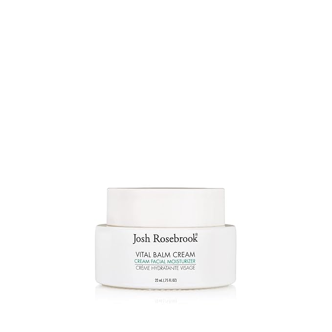 Josh Rosebrook Vital Balm Cream - High Performance Rich Facial Moisturizer, Protects Skin Barrier for All Skin Types Including Dehydrated and Mature. - 22mL - .75 Oz