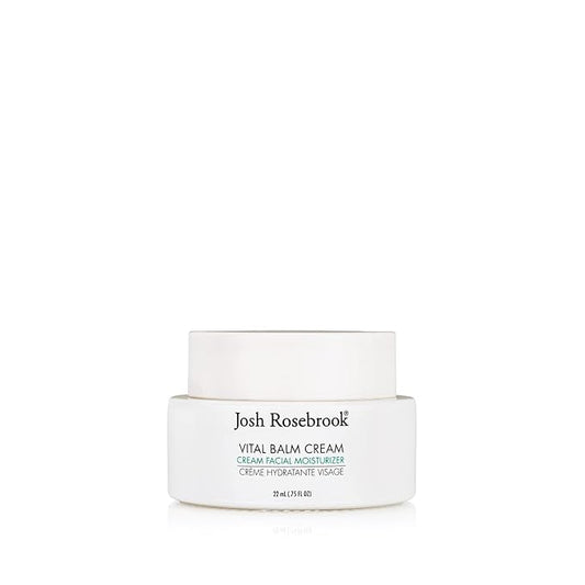 Josh Rosebrook Vital Balm Cream - High Performance Rich Facial Moisturizer, Protects Skin Barrier for All Skin Types Including Dehydrated and Mature. - 22mL - .75 Oz