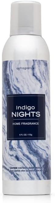 Room Fragrance Air Freshener Spray Concentrated Bathroom, Kitchen, Car, or Office Deodorizer, U.S.- Made by AP Fragrance (Indigo Nights)