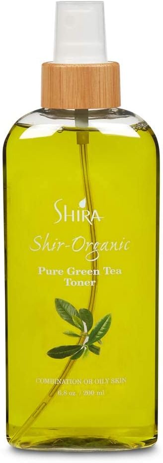 Shir-Organic Pure Green Tea Toner Natural Refreshing- Hydrating Toner for Face for Normal to Oily Skin Type (200ml)