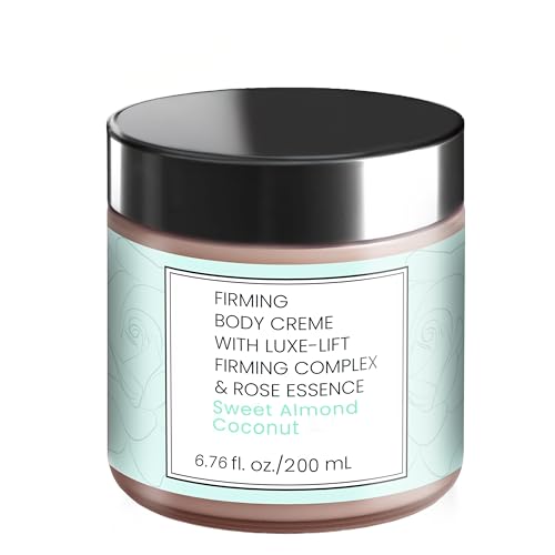 Champagne Lift Body Creme – Luxe-Lift Firming Complex & Pink Pepperslim for Tightened, Hydrated Skin (Sweet Almond Coconut)
