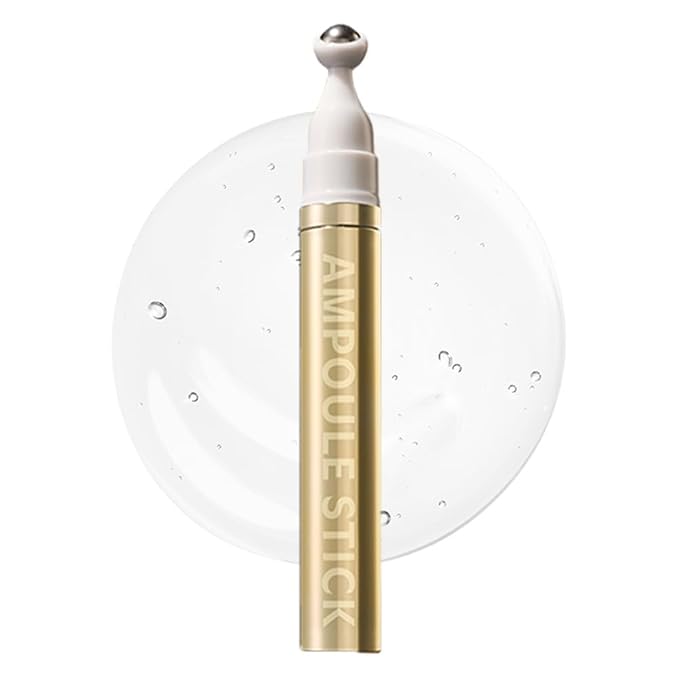 ISOI Intensive Lifting Gua Sha Ampoule Stick, Eye Roller, Under Eye Serum for Dark Circles, Puffy Bags, and Wrinkles with Bulgarian Rose Oil & Peptide Complex, Korean Skin Care (0.5 fl.oz, 15ml)