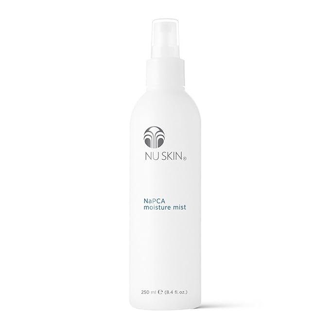 Nu Skin NaPCA Moisture Mist | Revitalizing Moisturizer & Cooling Mist with Hyaluronic Acid | Hydrating Spray for Face, Body & Hair | Sodium PCA for All Skin Types | 8 oz | 1 Pack