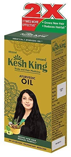KESH KING Ayurvedic Hair Oil | Herbal Oil with Bhringraj & Amla | Enhance Hair Growth | Reduce Hairfall | Nourishes Scalp | Provides Long & Thick Hair | 3.38 Fl Oz/100ml