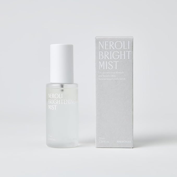 PINKWONDER Neroli Mist 2.36oz (70ml), Hydrating Facial Spray with Neroli & Jojoba Oil, Glowing and Radiant Skin, Antioxidant, Korean Skincare