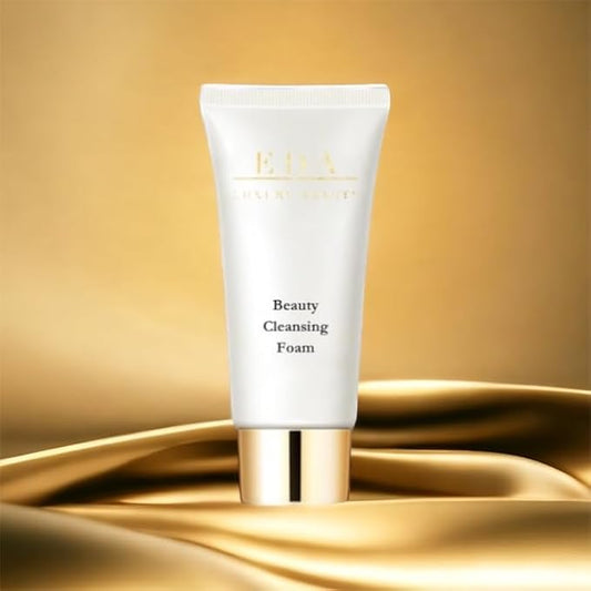 Luxe Diamond Caviar Beauty Cleansing Foam - Anti-Aging With Caviar Extract Collagen, Daily Anti-Wrinkle Face Cleanser, Hydrating & Tightening Pores - Vegan & Paraben-Free