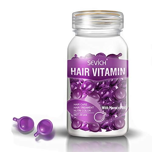 Hair Treatment Serum - 40 Hair Care Capsules - Hair Growth Serum - With Argan Macadamia & Avocado Oils - Vitamins A, E, & Pro B5 - Conditioner for Women & Men