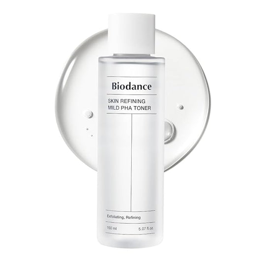 Biodance Skin Refining Mild PHA Toner, Gentle Exfoliating Face Toner for Sensitive Skin with Ceramides & NMF | 5.07 fl.oz,150ml
