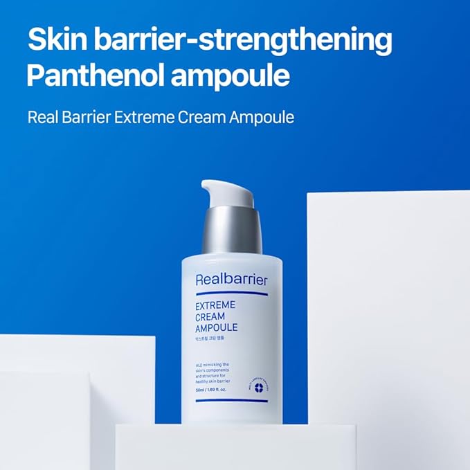 Real Barrier | Extreme Cream Ampoule | Face Serum for Dry Skin | Skin Barrier Repair & Strengthening Facial Serum | Moisturizing Skin Care for Sensitive Skin | Korean Skin Care | 1.96 fl oz (50ml)