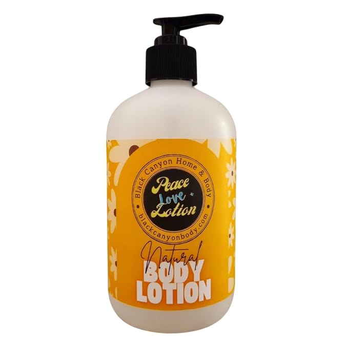 Peace Love + Lotion Patchouli & Tobacco Flower Scented Natural Body Lotion, 12 Oz