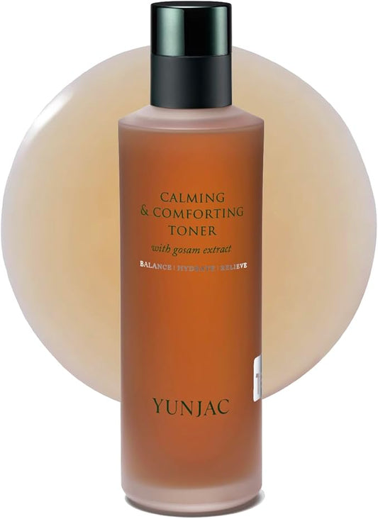 YUNJAC Calming & Comforting Toner (5.07 fl oz) - Low Irritation Toner for Sensitive Skin. Instant Cooling Solution with PHA for Smoother Skin. for Daily Use.