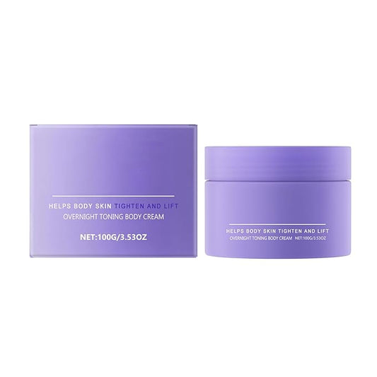 Overnight Toning Whip – Firming Body Cream for Skin Tightening and Anti-Wrinkle Action, Works While You Sleep, Reduces Loose Skin and Improves Firmness