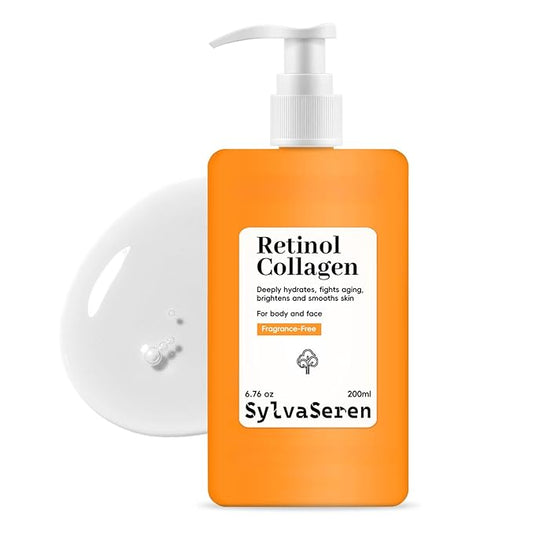 Advanced Retinol Body Lotion Anti-Aging Firming Moisturizer All-Over Body & Face Cream with a Smoothing and Refreshing Texture Enriched with 1% Retinol Hyaluronic Acid for Smoother Skin 6.76 oz