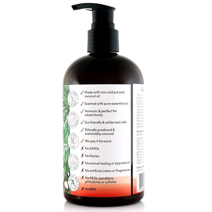 Coco Fiji Face & Body Lotion Infused With Coconut Oil | Lotion for Dry Skin | Moisturizer Face Cream & Massage Lotion for Women & Men | Awapuhi Seaberry 12 oz, Pack of 1