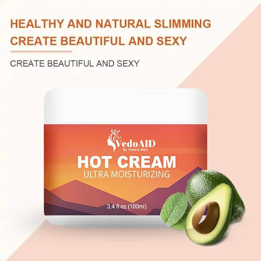 (2pc) Hot Firming Cream Sweat Enhancer, Skin Tightening and Cellulite Reduction Lotion for Stomach, Thighs and Butt, Ulta Moisturizing Pre and Post Workout Sweat Cream for Better Results (6.8 fl oz)