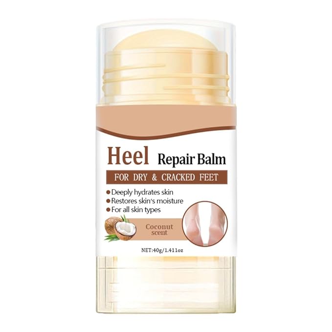 60% Urea Cream - 1.41 oz Coconut Foot Hand Cream Stick for Dry & Cracked Feet Elbows Knees Heels Hands, Hydrates & Nourish Foot Care for Softening and Moisturizing, Removing Calloused Skin