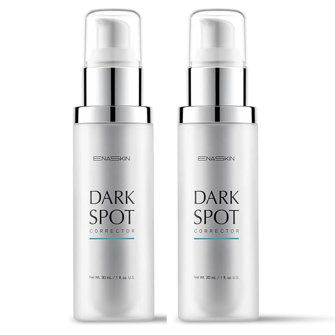 EnaSkin Dark Spot Remover Face & Body Serum: Age Spot Sun Spot Freckles Melasma Brown Spot - Advanced Formula with Niacinamide for Women and Men 1.0 Fl Oz (Pack of 2)