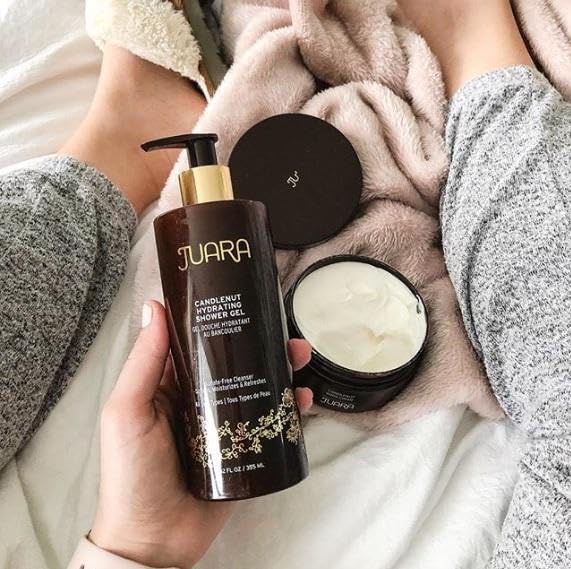 Juara - Candlenut Hydrating Shower Gel | Moisturizing Body Wash | Natural Soap | Soothe Skin | Gentle Nourishment | Cruelty Free, Paraben & Sulfate Free, Vegetarian | 12 oz.