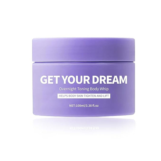 Get Your Dream Overnight Toning Whip,Skin Tightening Cream For Body,Bodys Firming and Tightening Cream-Natural Body firming Oil Suitable for All Skin Types(1PC)