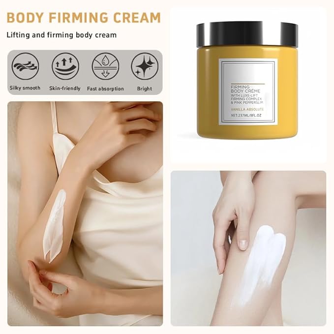 Body Creme,lift firming body creme, Firming Complex & Pink Pepperslim,Deep Hydration & Smoothing, Hydrates Dry Skin Arms & Legs (Vanilla)