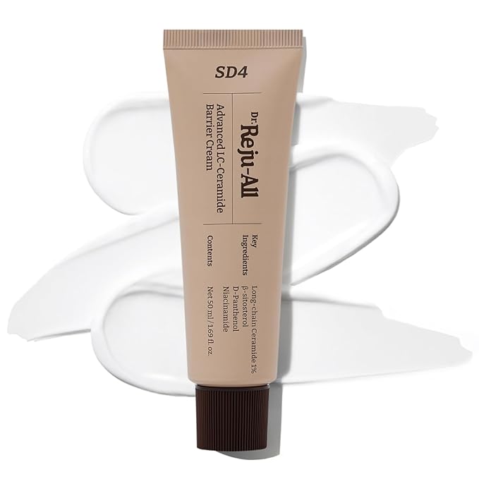 Dr. Reju-All Advanced LC-Ceramide Barrier Cream - Patented Long Chain Ceramide Deep Hydration - Lightweight Korean Face Moisturizer for Strengthening Skin Barrier - 1.69 Fl Oz