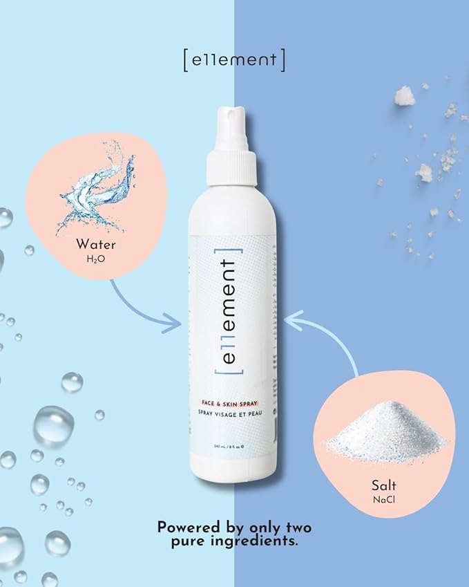 e11ement - Hypochlorous Acid Face and Skin Spray - HOCL- Safe for use on Acne Prone Skin - Eczema - Dry Scalp - Post Procedure -Toner - Eye Lash Cleanser - Face and Hand Cleanser (Large 8 oz.)