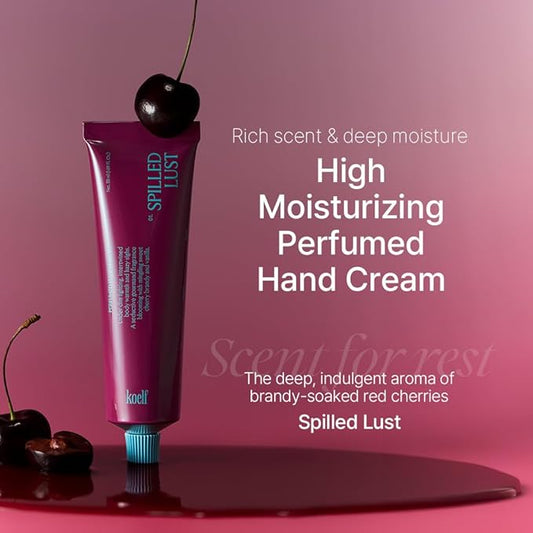 Perfumed Hand Cream No.1 Spilled 50ml (1.69 fl. oz.) - Hand Moisturizer for Dry Skin with Shea Butter, Panthenol, Cherry Brandy, Vanilla Scented Deep Nourishing Hand Cream