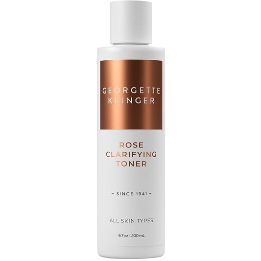Rose Clarifying Toner - Deep Cleansing Facial Toner, pH Balancing, Moisturizing Formula with Witch Hazel and Aloe for Deep Pore Cleansing, Hydration, and Skin Repair - 6.7 oz by Georgette Klinger