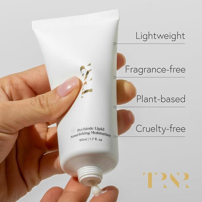 Prebiotic Lipid Nourishing Facial Moisturizer (50ml/1.7oz) | Hydrating Face Cream| Natural, Plant-Based & Science-First Skincare Routine for Men & Women