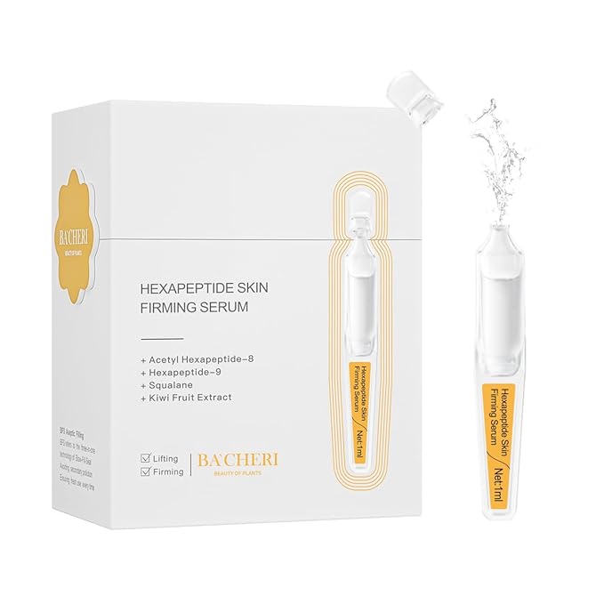 Firming Skin Serum with Acetyl Hexapeptide-8, Hexapeptide-9, Carnosine - Moisturizing, Hydrating and Antioxidant for Fine Lines, 15 Pcs/Box Ampoules