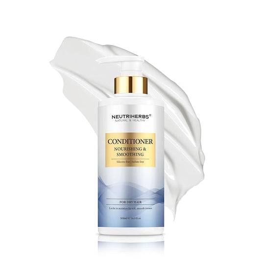 Neutriherbs Hair Conditioner for Dry, Frizzy Hair,Smoothing and Nourishing Hair Conditioner with Argon Oil,Sweet Almond Oil,Avocado Oil - 16.9 Fl Oz