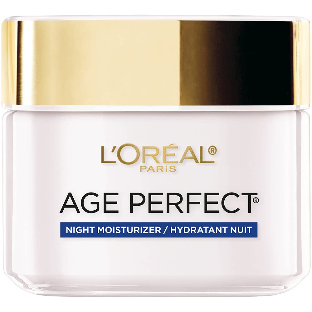 🌙 L'Oreal Paris Age Perfect Collagen Expert Night Cream – Anti-Aging & Anti-Wrinkle Moisturizer (2.5 oz)