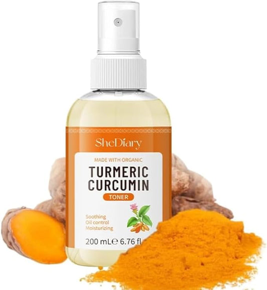 Turmeric Toner Spray Calming Hydrating Soothing Oil Control Moisturizing Face Mist (1)