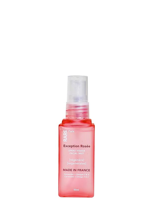 Exception Rosée - Regenerating Facial Mist - Hydrating & Refreshing - With Ceramides & Omega-3 & 6 - Brightening, Firming & Revitalizing Rose Water - For Radiant Skin - 1.69oz