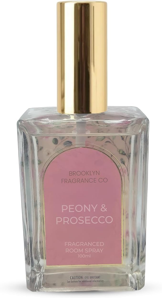 Brooklyn Fragrance Co. Arches Room Spray – Premium Peony & Prosecco Ombre Scent- Long lasting Fragrance for Home, Office or Bathroom – Air Freshener Rectangle Spray bottle – 100 ml
