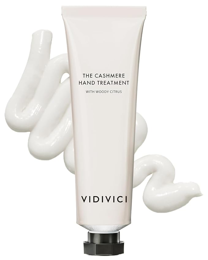 VIDIVICI The Cashmere Hand Cream with Shea Butter – Woody Citrus Scented Moisturizer for Dry & Cracked Hands – Repairs Skin Barrier – Soft Silky Texture – 1.69oz