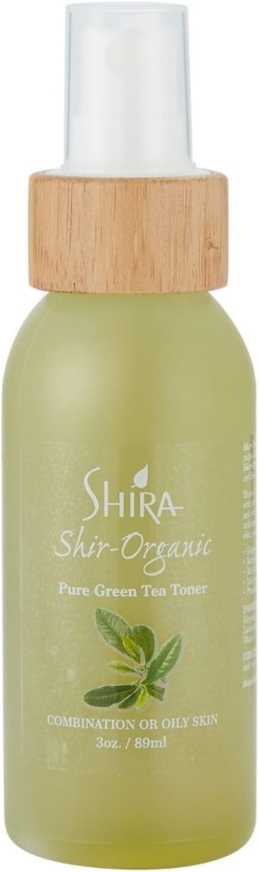 Shir-Organic Pure Green Tea Toner Natural Refreshing- Hydrating Toner for Face for Normal to Oily Skin Type (89ml)