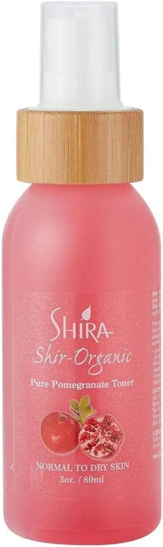 Shir 89ml - Pomegranate Facial Toner & Hydrating Mist - Natural Glow Toner for Women, Organic Brightening Toner for Daily Skincare, Suitable for All Skin Types, Refreshing & Hydrating
