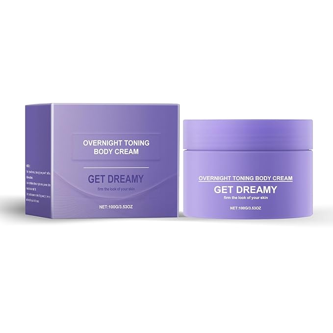 Get Dreamy Overnight Toning Whip, Helps While Sleep Body Firming Cream for Legs and Body (3.53 OZ)