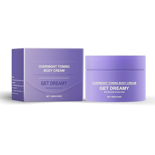Get Dreamy Overnight Toning Whip, Helps While Sleep Body Firming Cream for Legs and Body (3.53 OZ)