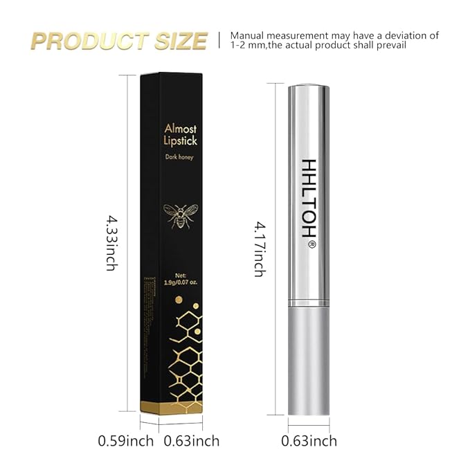 1PCS Honey Tinted Lip Balms Lip Stain, Sheer Hydrating Lip Balm for Women All Skin Tones, Korean Natural Black Cherry Lip Tint Moisturizing Nourishing Lips Balm Lipstick, Bálsamo labial con color miel