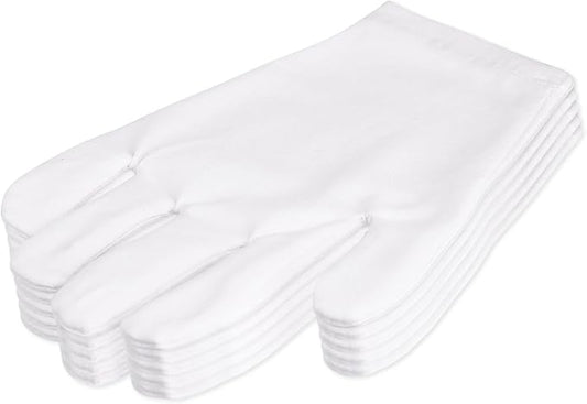 Donfri 6 Pairs White Moisturizing Gloves Overnight Cotton Gloves for SPA, Dry Hands Eczema, Hand Care, Day and Night Healing，Reusable