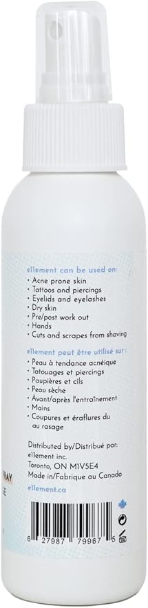 Hypochlorous Acid Cleanser for Adult and Teenage Acne & Eczema – Tattoo, Piercing & Post Procedure Aftercare – Post Workout Skin - Daily Toner, Dry Eye and Lash Spray (Medium 4 oz.)