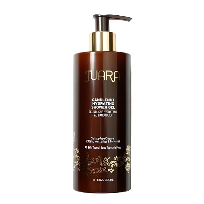 Juara - Candlenut Hydrating Shower Gel | Moisturizing Body Wash | Natural Soap | Soothe Skin | Gentle Nourishment | Cruelty Free, Paraben & Sulfate Free, Vegetarian | 12 oz.