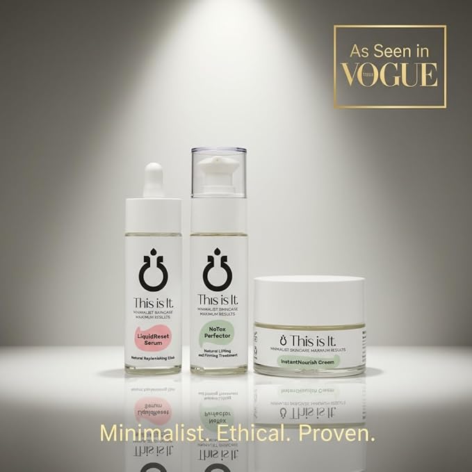 Luxury Anti-Aging Skincare with Botanicals, Peptides & Plant-Based Actives | NoTox Perfector Serum, LiquidReset Serum, InstantNourish Cream | Clean, Cruelty-Free, Paraben-Free, Hydrating & Firming