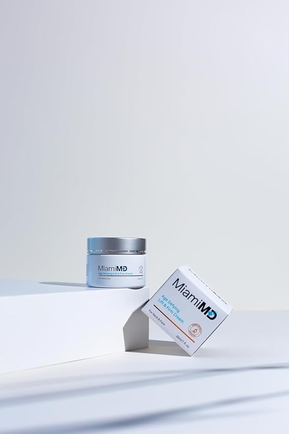 MiamiMD Age-Defying Lift & Firm Cream - Anti Aging and Skin Firming For All Types - Paraben Free - Fragrance Free Cruelty Free BHA Free 50 ml (1.7oz) - 3 PACK